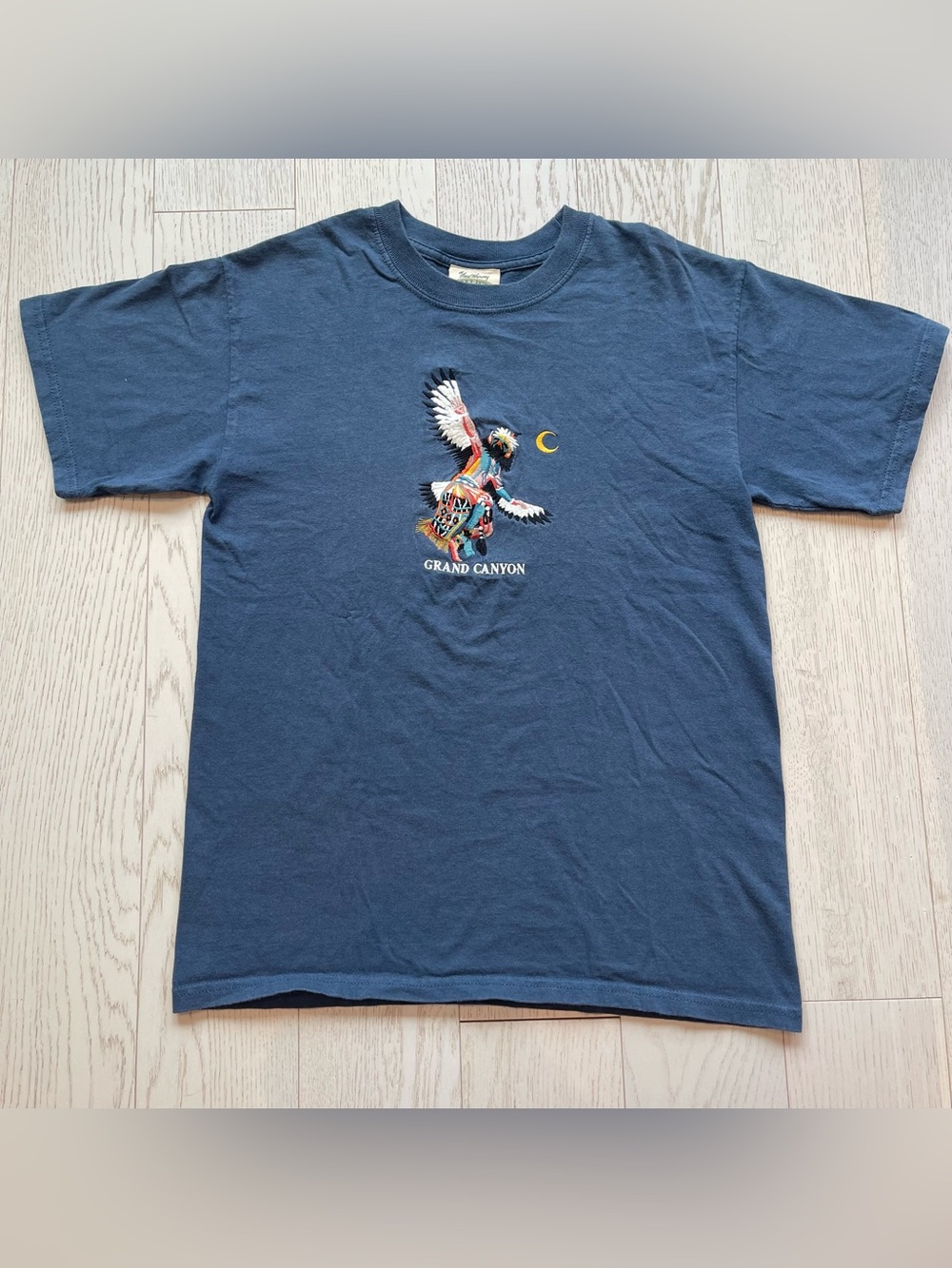 Fred Harvey Grand Canyon National Park Hopi Kachina Embroidered Souvenir T-shirt